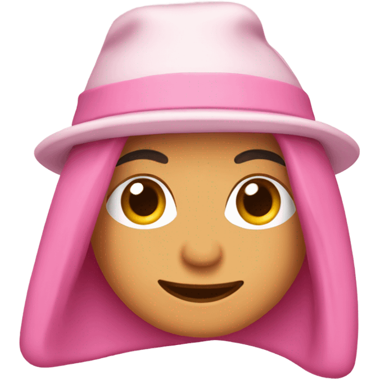 gorro rosa emoji