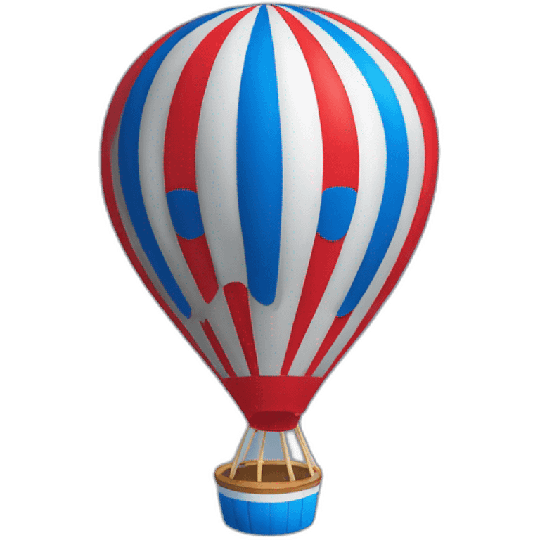 Montgolfière rouge et bleu REMAX emoji