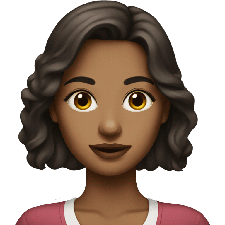 Artist brunette woman emoji