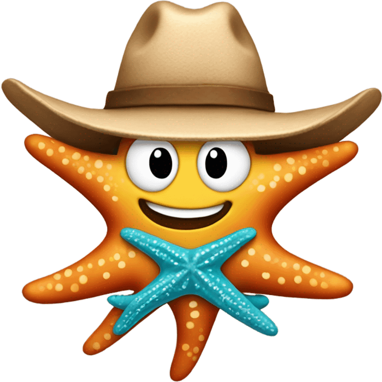 Starfish cowboy emoji