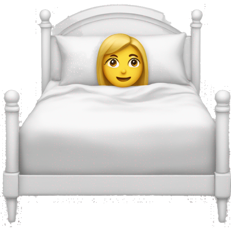 A white,Cindy bed emoji