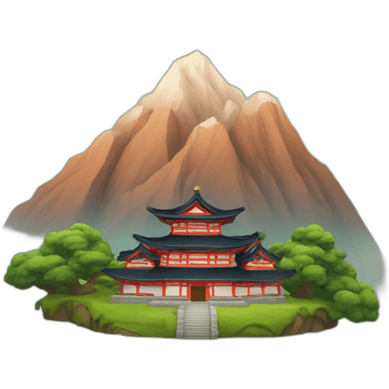 Mountain and temple emoji