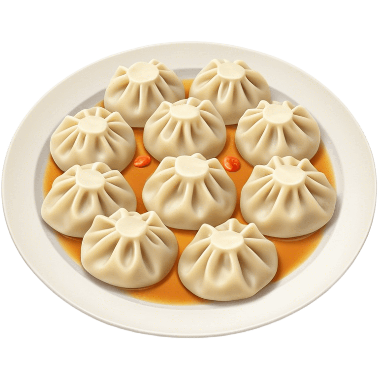 A plate of dumplings  emoji