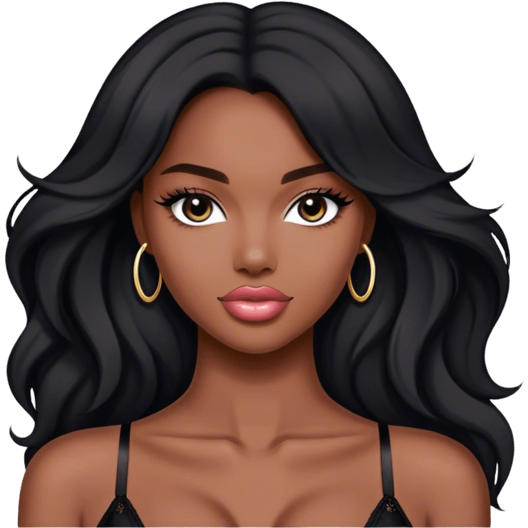 Black Victoria’s Secret model emoji