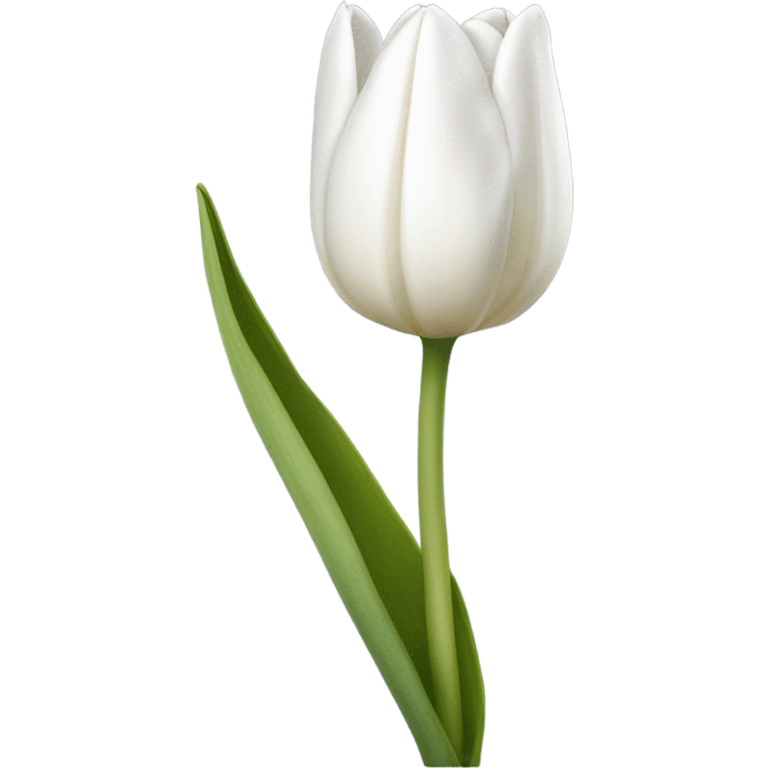 white tulip emoji