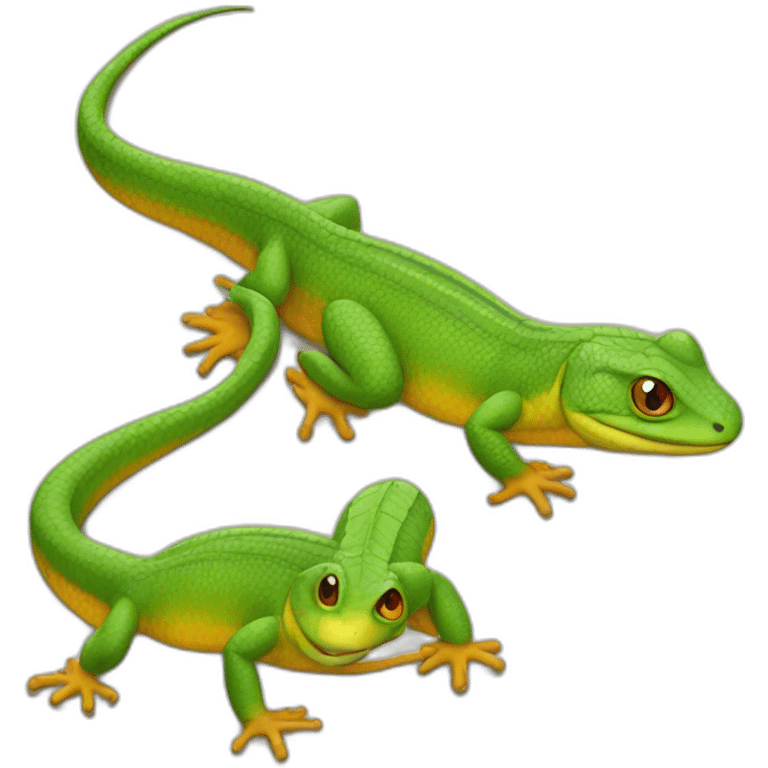 Lézard qui rigole emoji