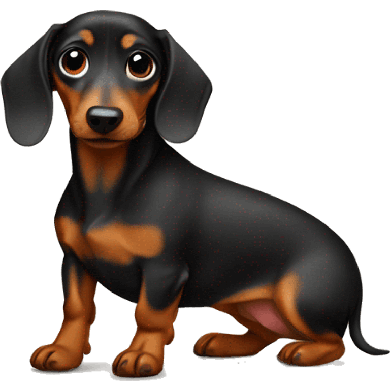 daschund in diaper emoji