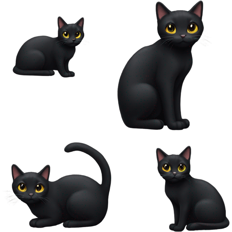 Black cat emoji