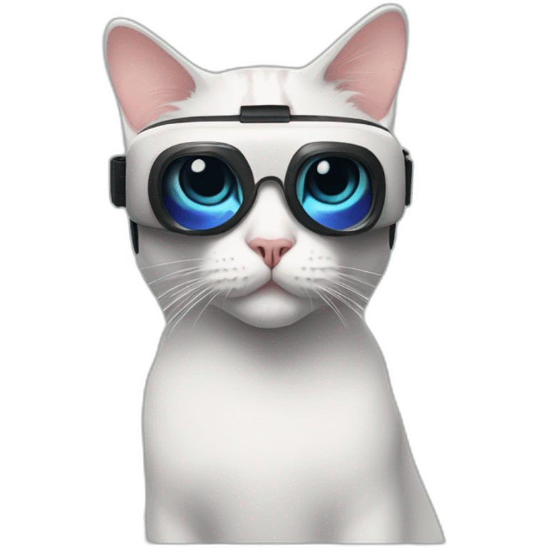 Cat with VR headset emoji