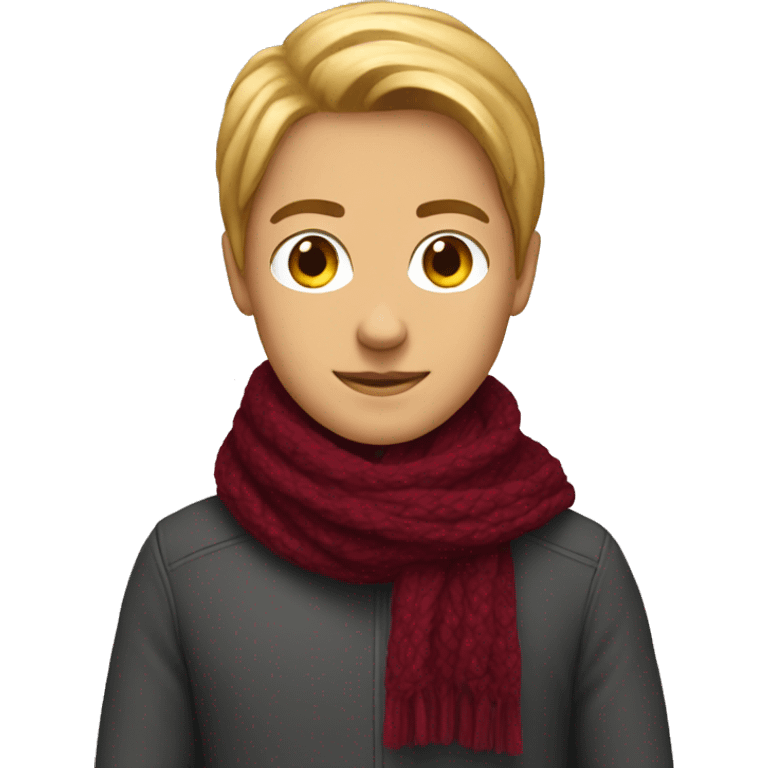 burgundy scarf emoji