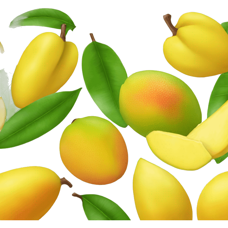 Mango lemon and jackfruit emoji