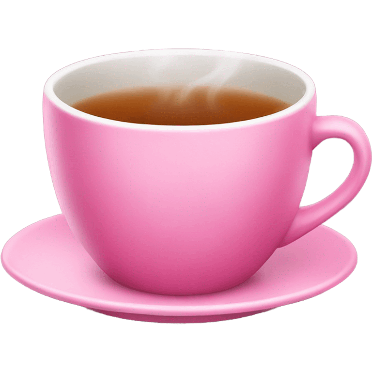 a pink cup of tea  emoji