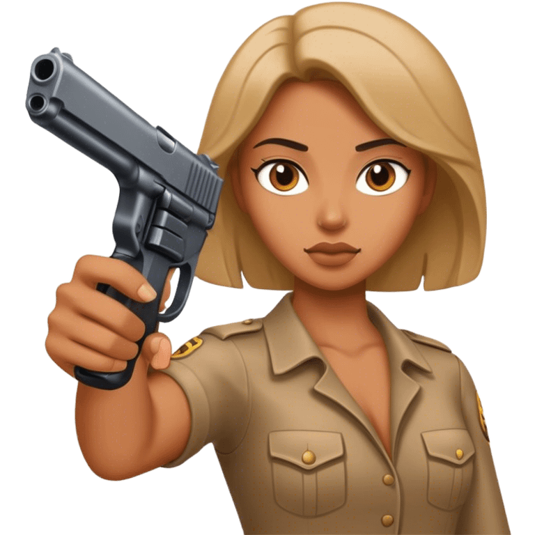 women with gun emoji