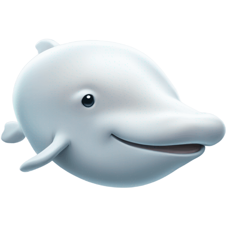 only head Beluga whale cute no background   emoji