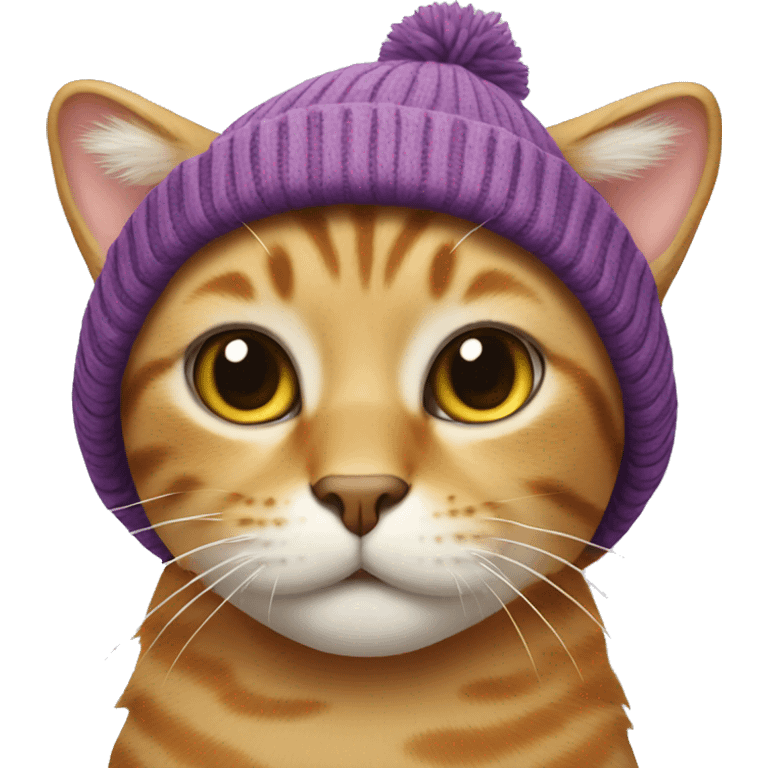 cat wearing a beanie emoji