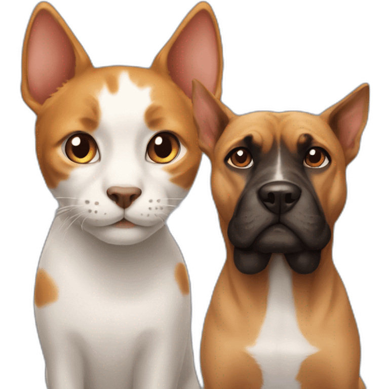 cat versus dog emoji