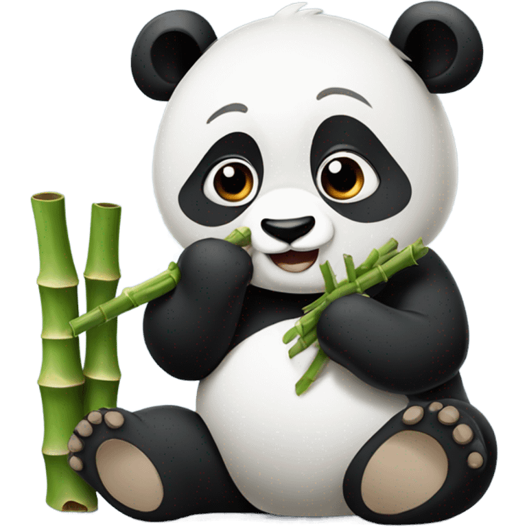 panda eating breakfast  emoji