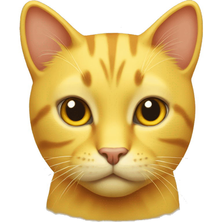 a yellow cat like a real emoji emoji