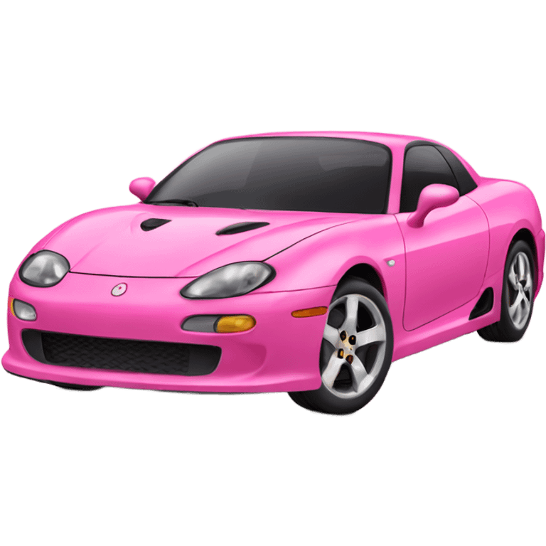 Pink sports car  emoji