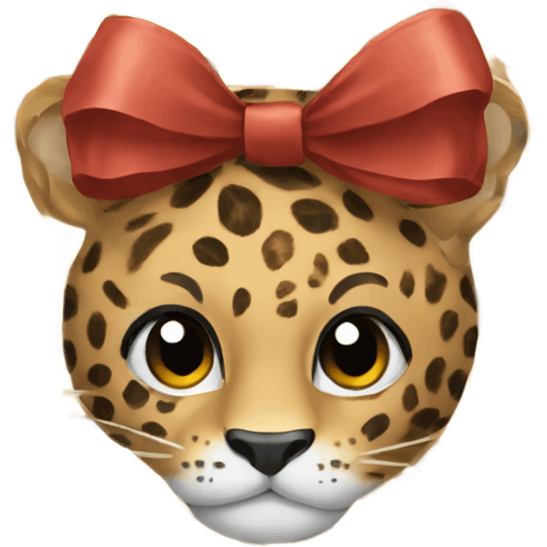 leopard bow emoji