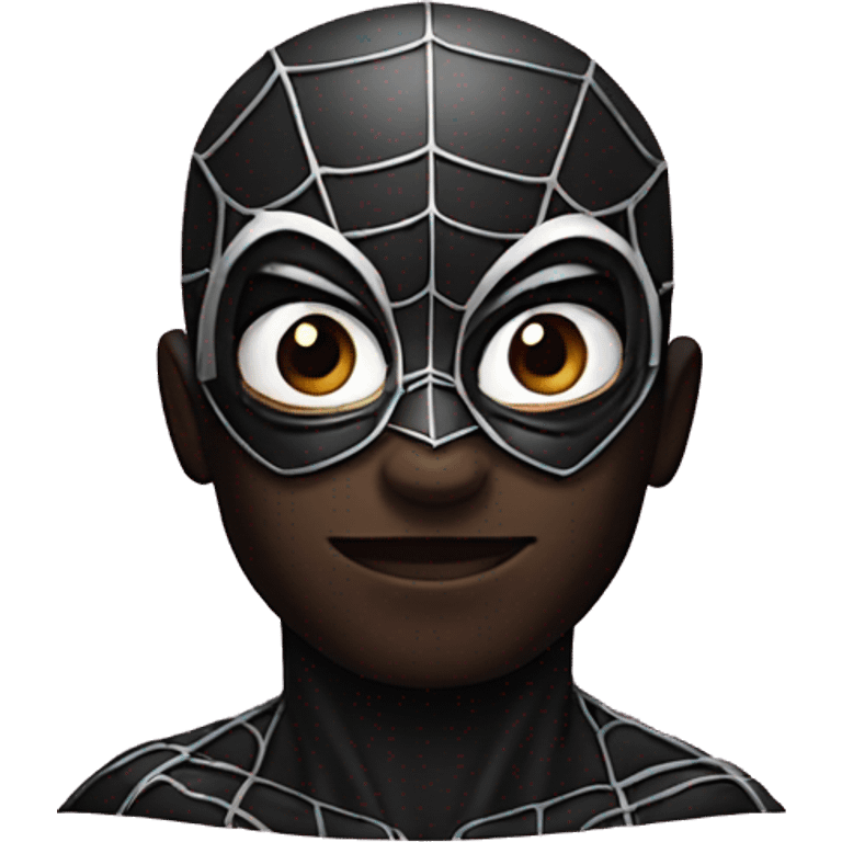 Black spider man emoji