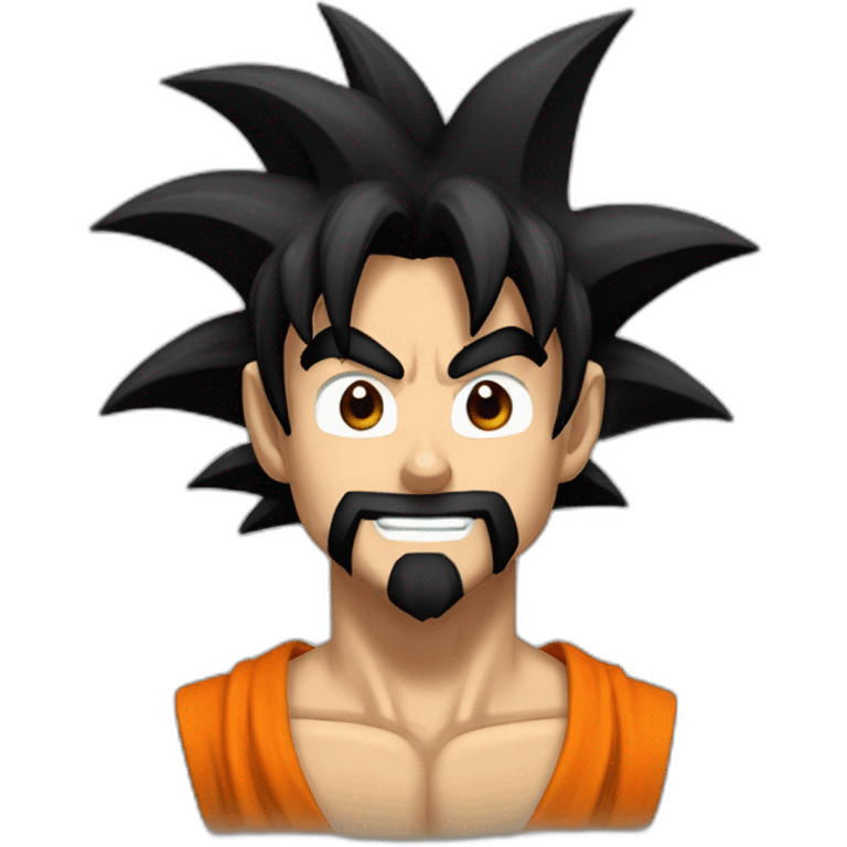 Goku avec de la barbe emoji