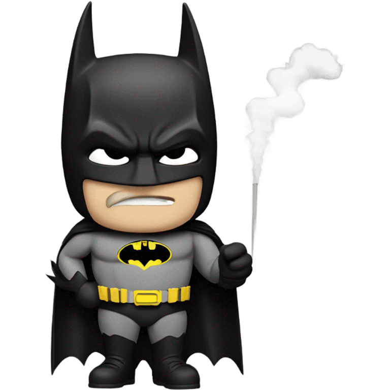 Batman with a cigarette  emoji