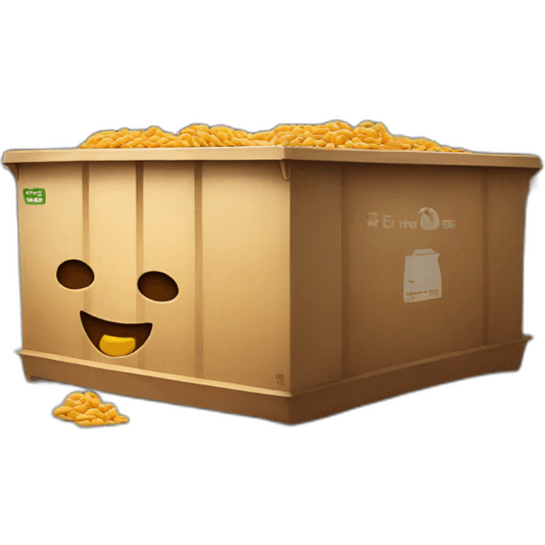 Panera bread in a dumpster emoji