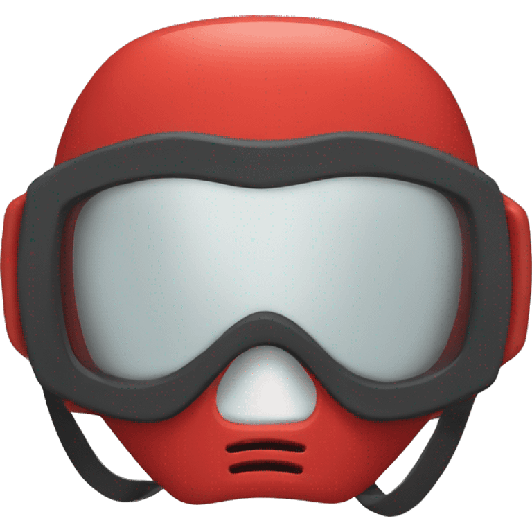 red diver mask emoji