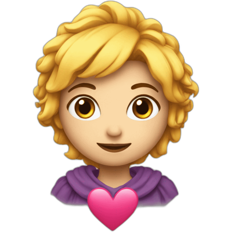 Coeur avec inscrit lina emoji