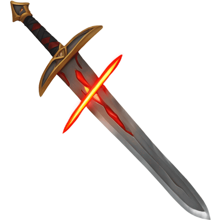 space-multiblade-sword-with-red-ray-blade emoji