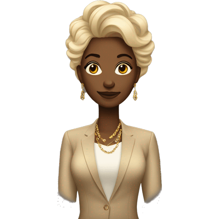 Rich black woman  emoji