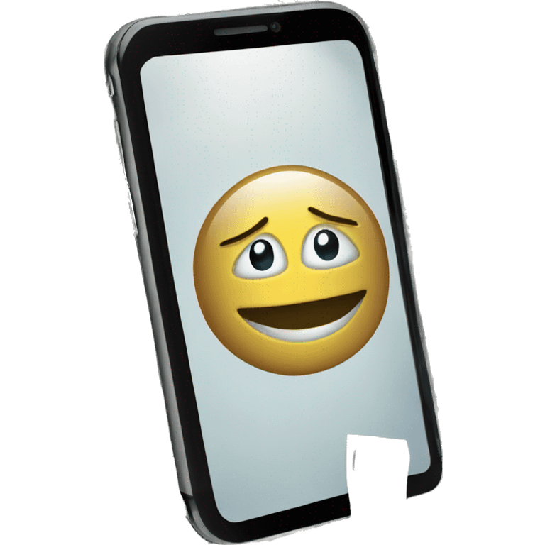 phone with many dollar bills inside the screen emoji