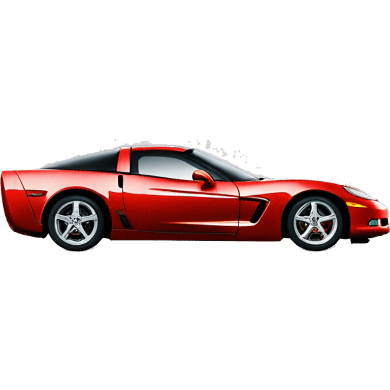 red c6 2006 corvette emoji