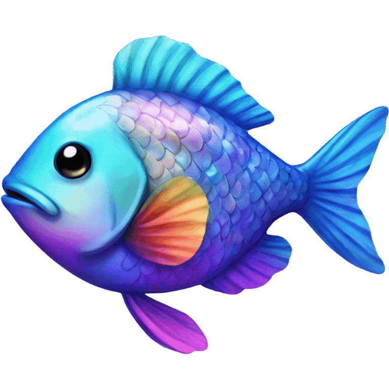 Rainbow fish emoji