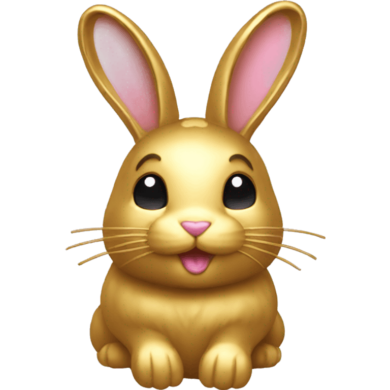 bunny made from gold emoji