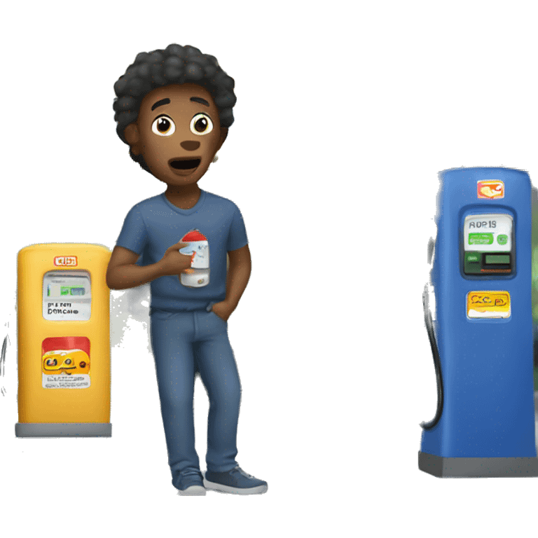 Taking gas at gas station emoji