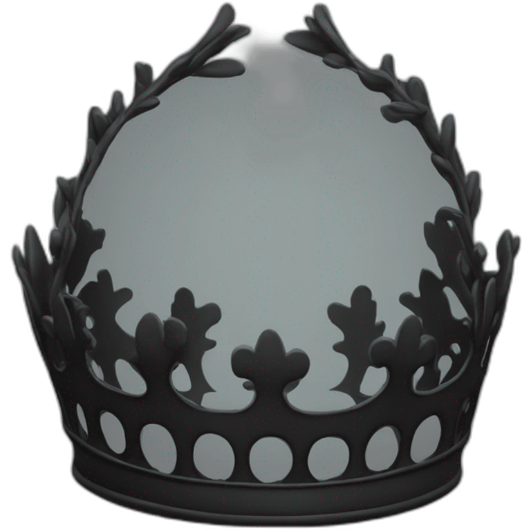 Couronne noire emoji