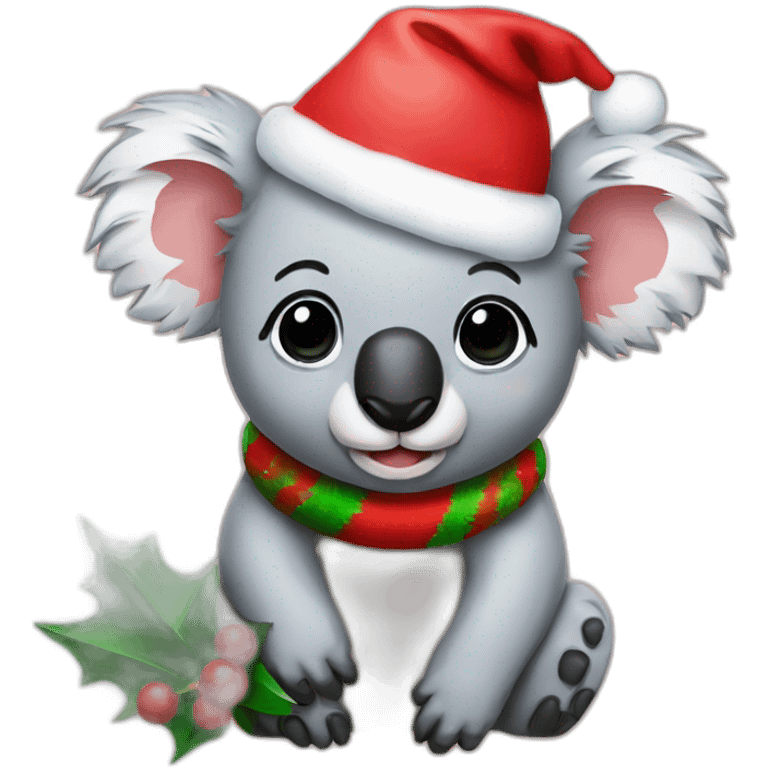 christmas koala emoji