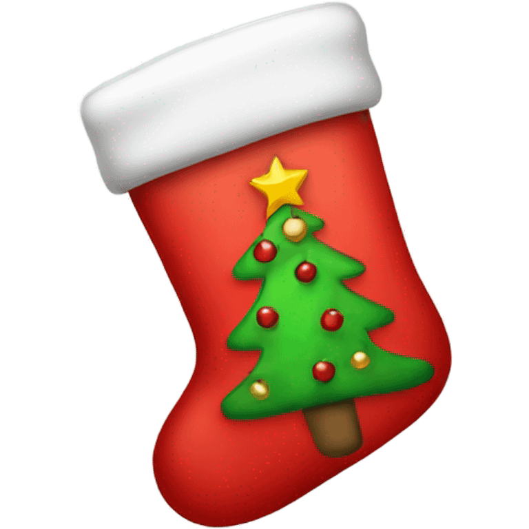 Christmas stocking emoji