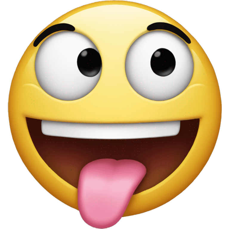 Emoji with tongue out emoji