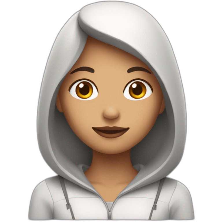  mujer con corazon emoji