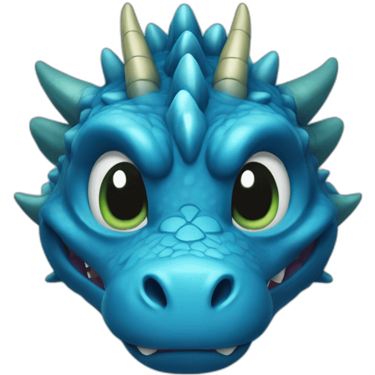 cute blue dragon head 280x280 emoji