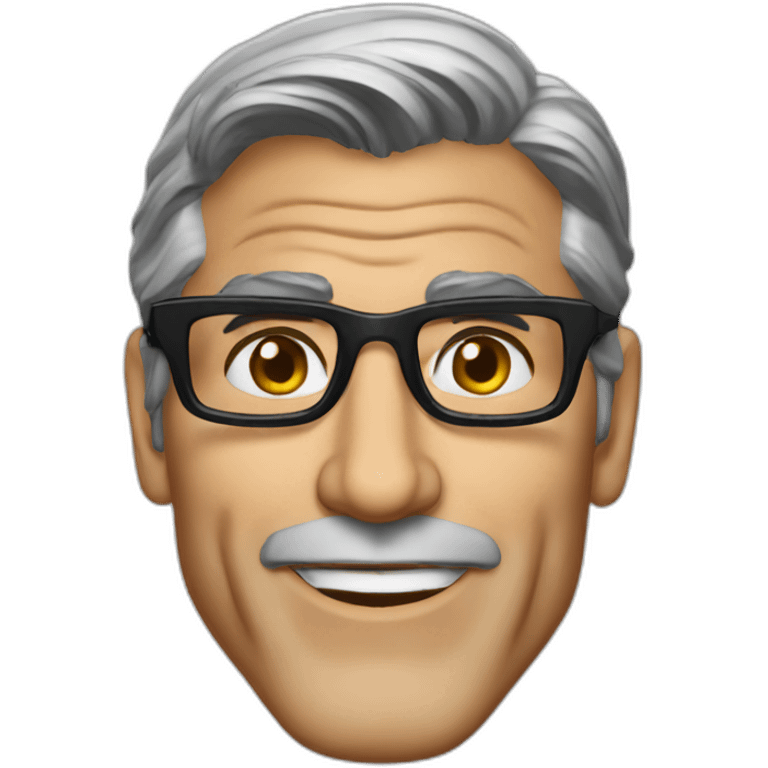 George Clooney glasses emoji