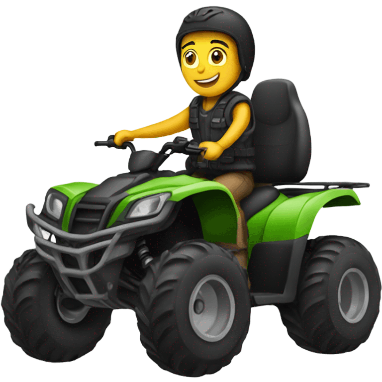 Person on a atv emoji