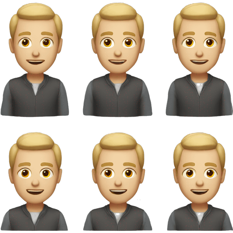 white man On the Go emoji