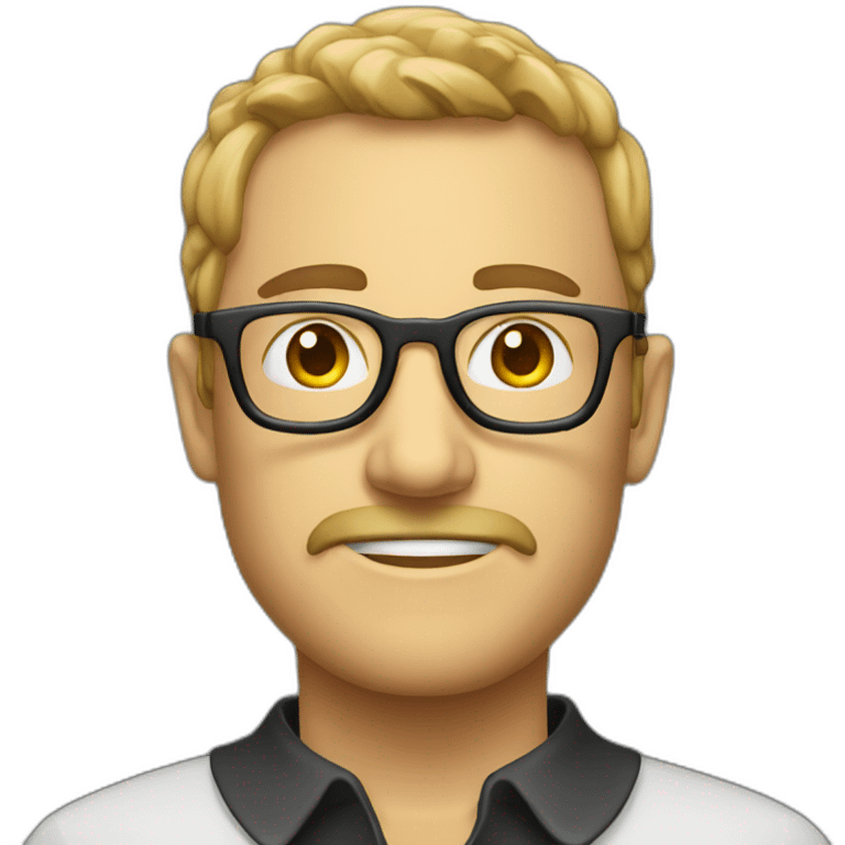 Create a youhng knowledgeable geek emoji