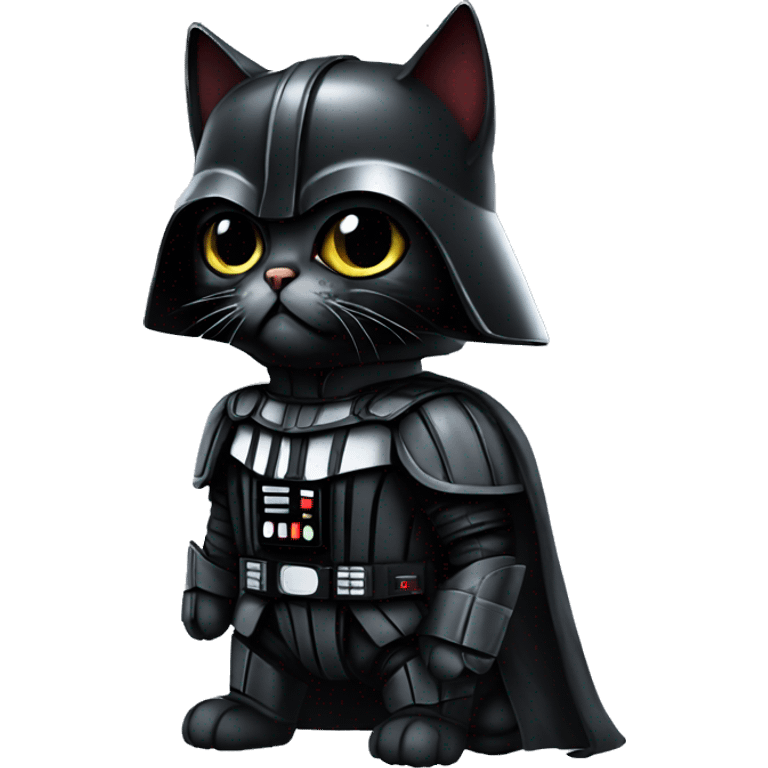 Darth Vader cat full armor emoji