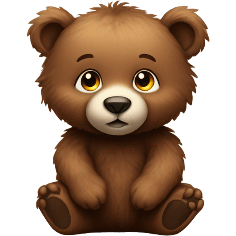 Brown baby bear emoji