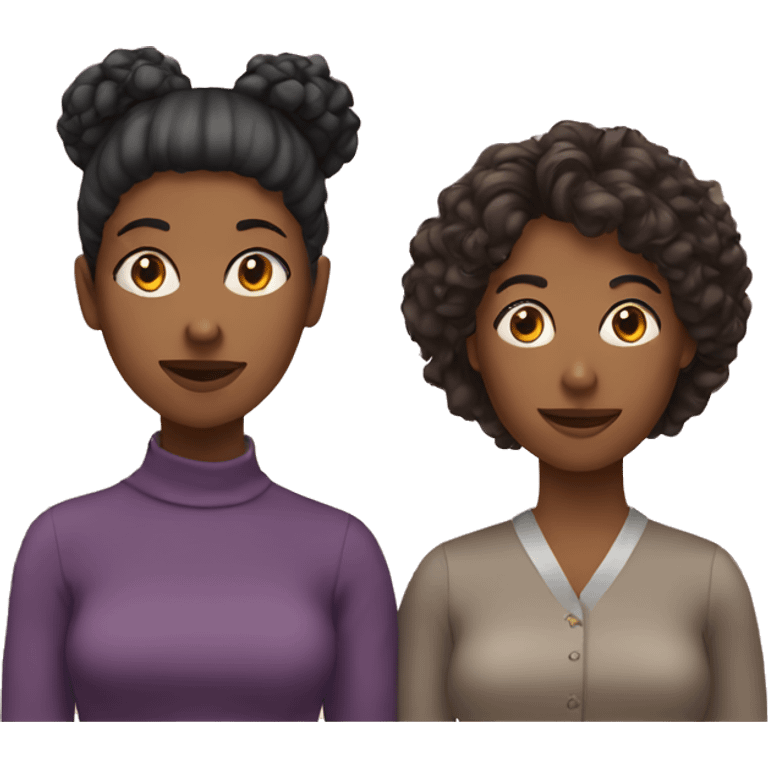 Three female friends  emoji